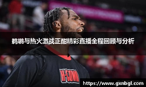 鹈鹕与热火激战正酣精彩直播全程回顾与分析